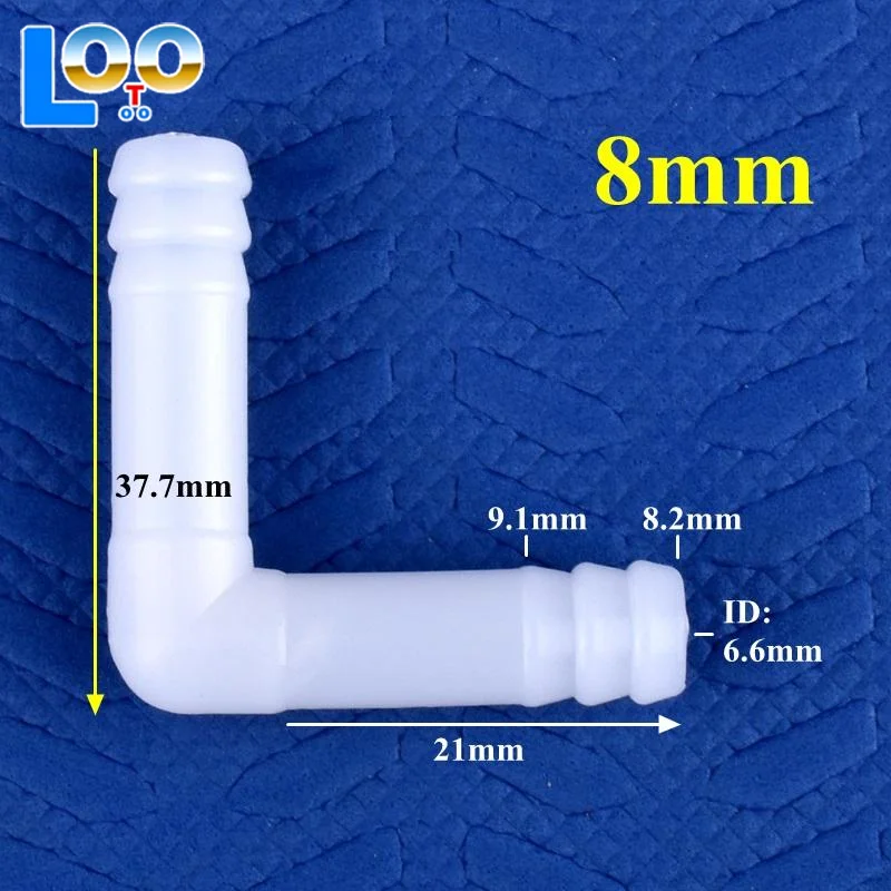 5 шт. 8/10 мм PE локтевой разъем для аквариума, воздушный насос, шланг, пагода, соединение для полива, орошения, садовый разъем для водопроводной трубы