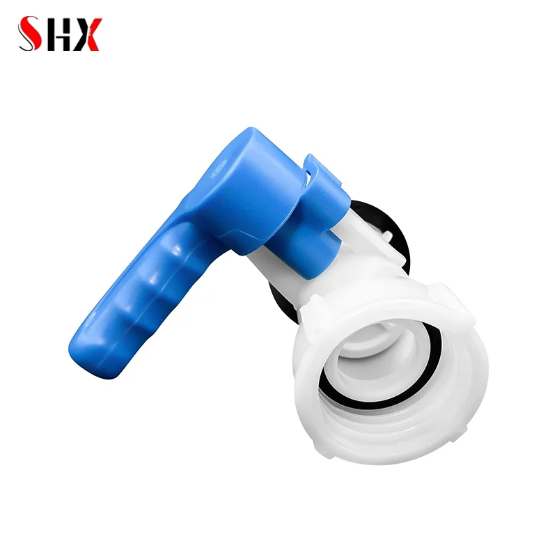 DN40 DN50 Ball Valve 1000L IBC Ton Bucket Plastic Aluminum Alloy Integrated Valve Fitting Butterfly Valve Set Bucket Switch Port