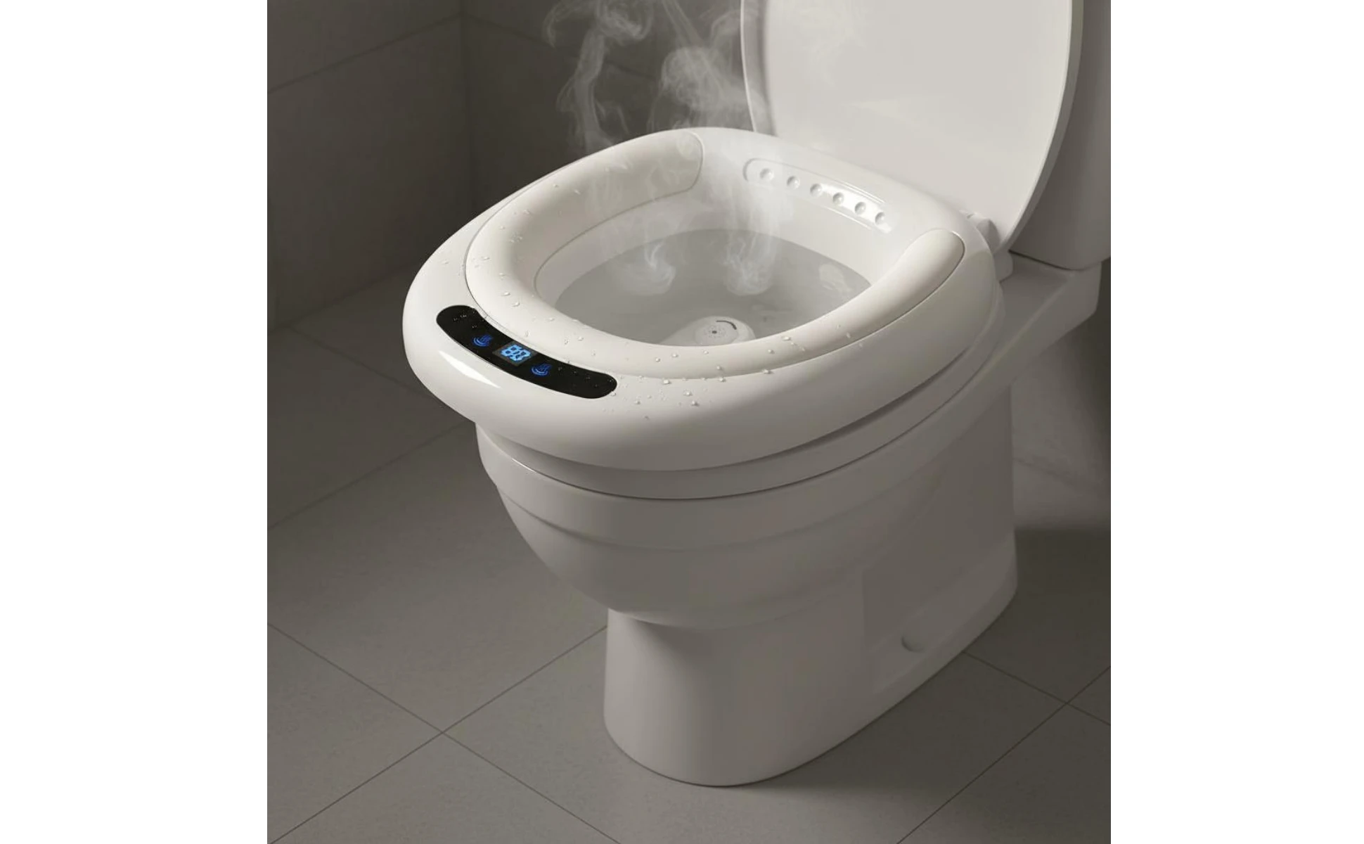 Electric Sitz Bath Basin No Squat Toilet Sitz Bath Seat Pregnancy Wash Basin Automatic Water Spray Bathroom Aid