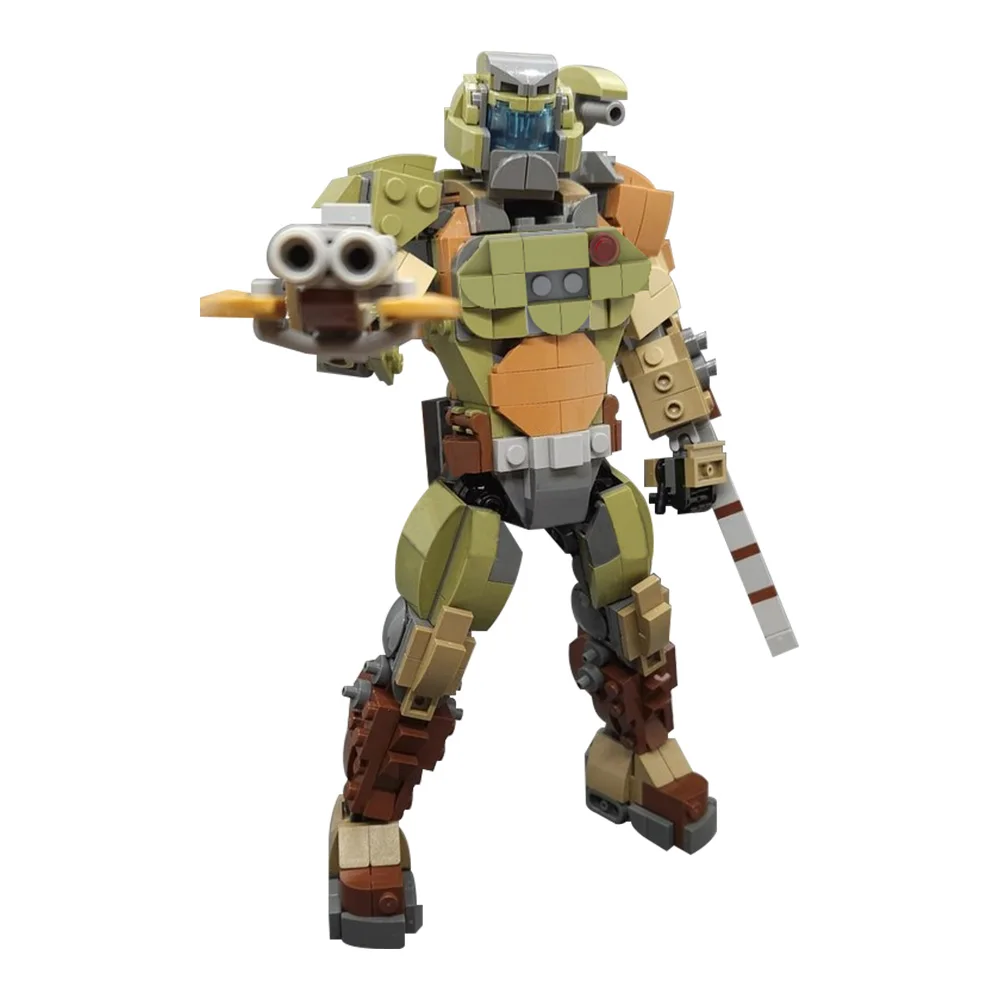 Gobricks MOC Creatività MechWarrior Slayer Building Blocks Modello Soldato eterno Mattoni fai da te Giocattolo assemblato per il regalo dei bambini