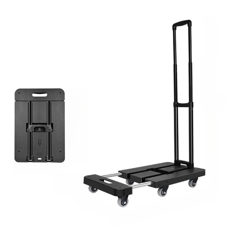 Hand Pickup Package Post Mail Trolley Household Folding Portable Cargo Trolley Foldable Tool Cart Small