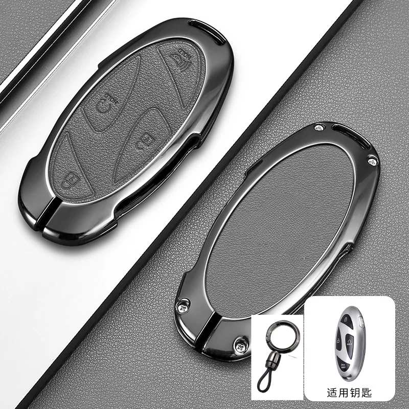 Zinc Alloy Skin Key Case Cover New Kona SX2 For Hyundai IONIQ 6 Prix GN7 New Grand Keychain Protector Shell Fashion Accessories