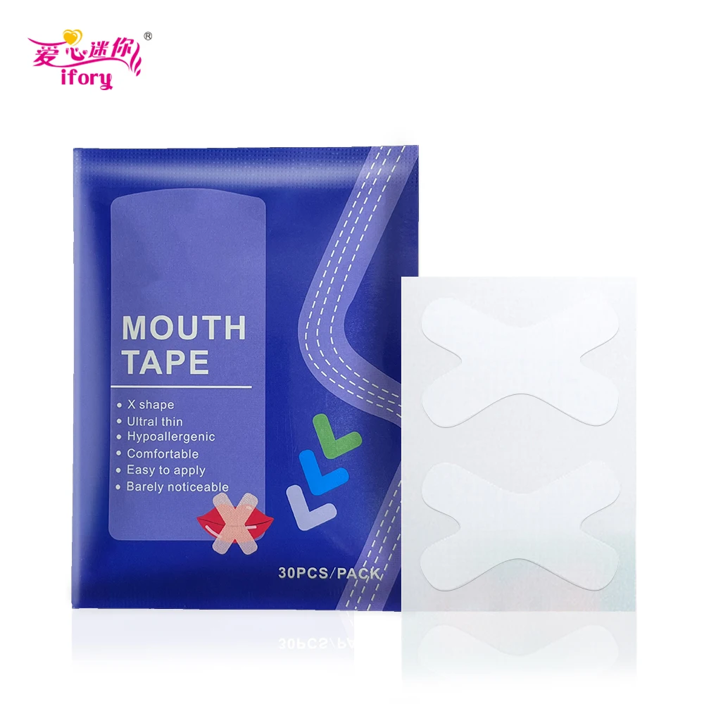 Ifory 30Pcs/Pack Closed Mouth Sticker Sleep Strips For Breathing Improved Nighttime Sleeping Mini Relieve Anti-Snoring Patch