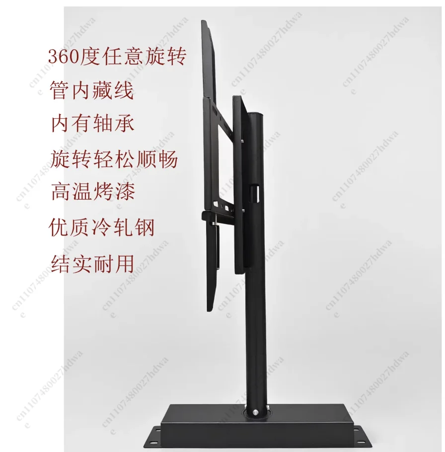 360 Graders Modern Giratory TV Living Room Divider, Pared Lcd, Table Sport/Manually Rotate The Rectangular Base