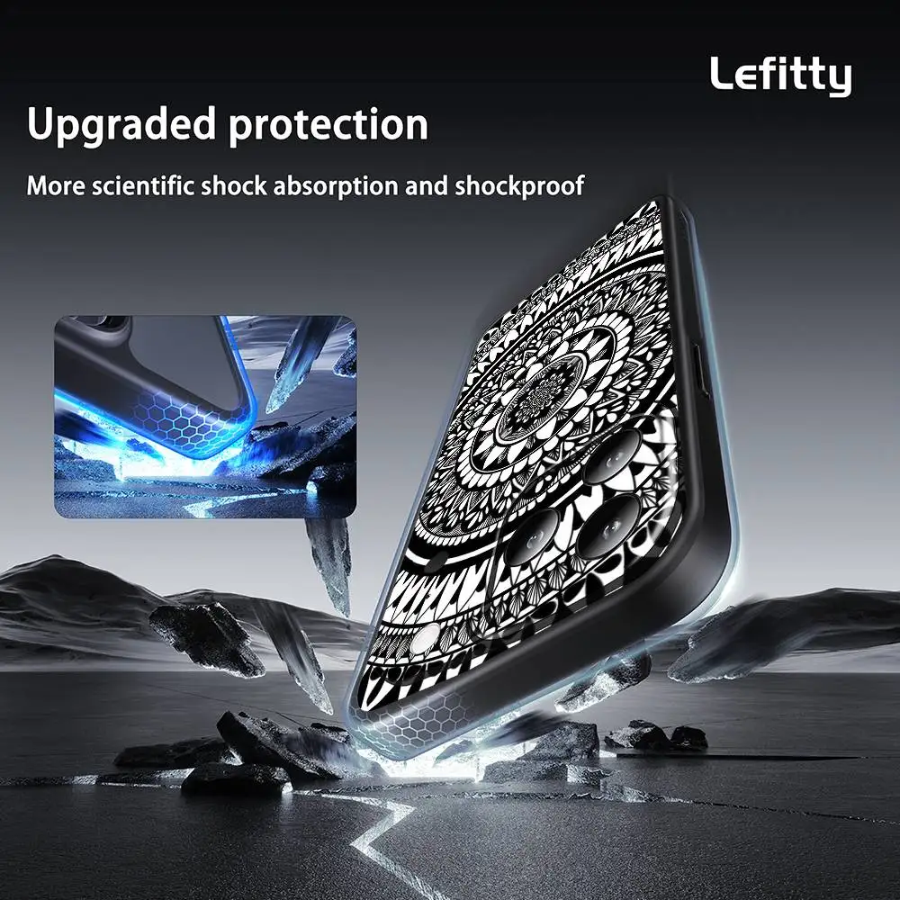 Totem Mandala Colorful Flower phone case for iPhone 17 16 15 14 13 Pro Max Plus Mini Frosted Soft Case Funda Shockproof Cases