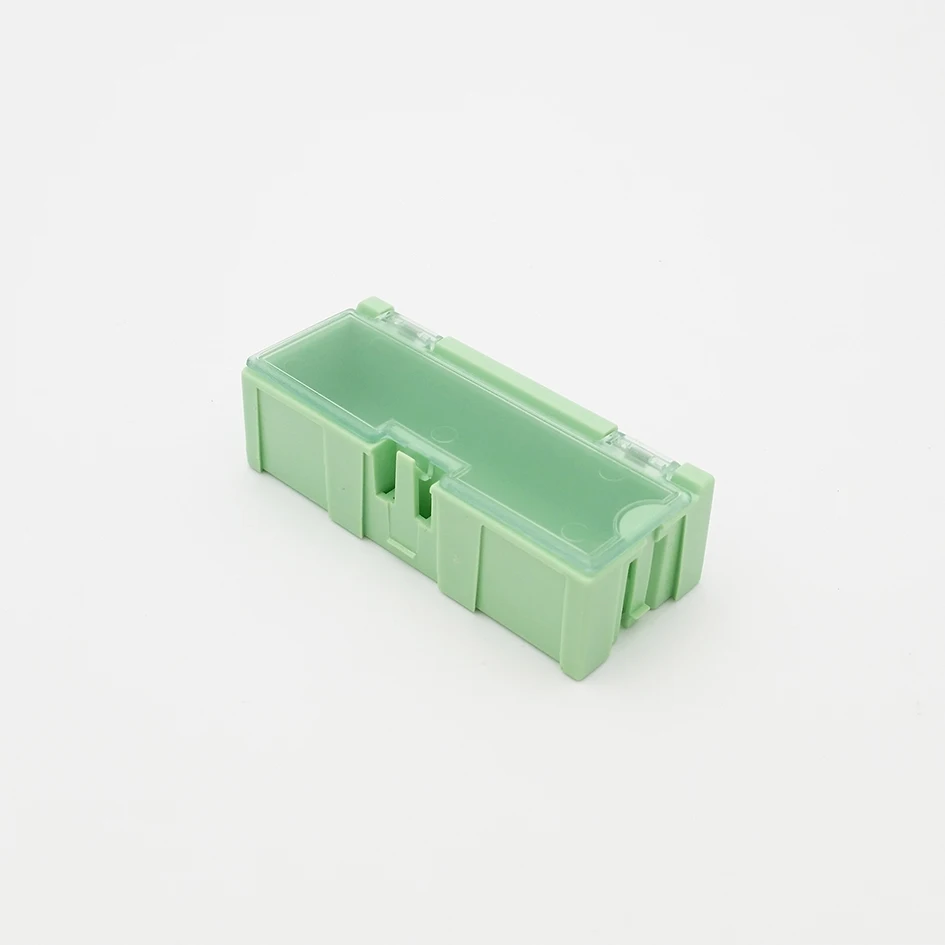 Original 2# Green Component storage box Square IC Components Boxes SMT SMD Boxes Combination Plastic Case 200pcs/lot