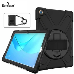 Shockproof Kids Safe PC Silicon Stand Shoulder Strap Cover For Huawei MediaPad M5 Pro 10.8 inch CMR-AL09 CMR-W09 CMR-W19 Case