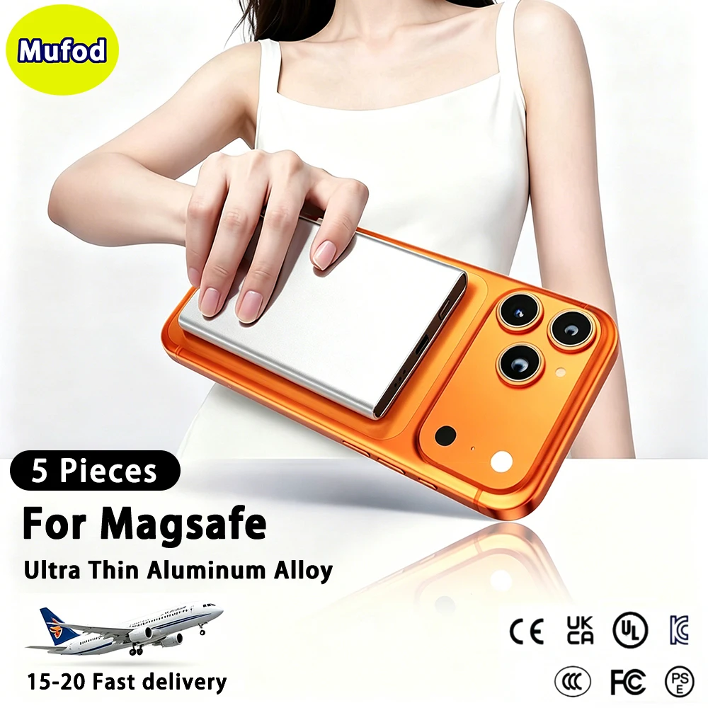 

5Pcs 10000mAh Power Bank Wireless Fast Charging 22.5W Portable Magnetic Charger Powerbank For Xiaomi Qi Iphone Magsafe Samsung