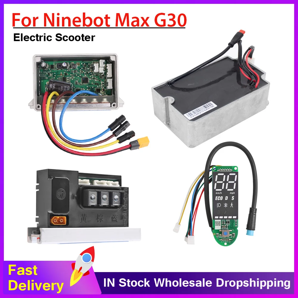 Original Controller for Ninebot MAX G30 Electric Scooter Control Board Assembly Circuit Board Dashboard Parts Built In Charger