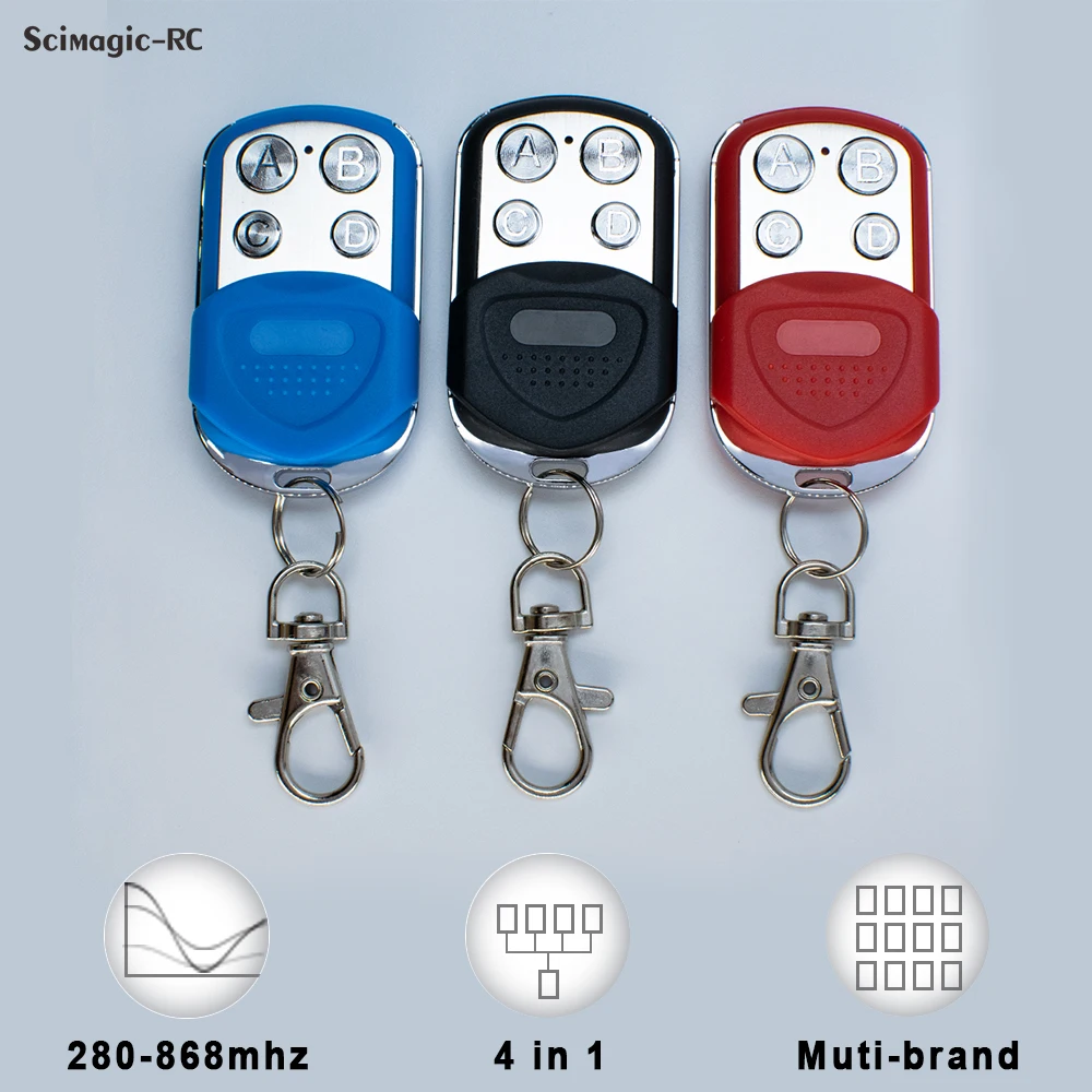 Universal 280-868MHz Garage Door Remote Control Gate Opener Keychain Transmitter 433,92mh Hand Transmitter Slipcover Waterproof