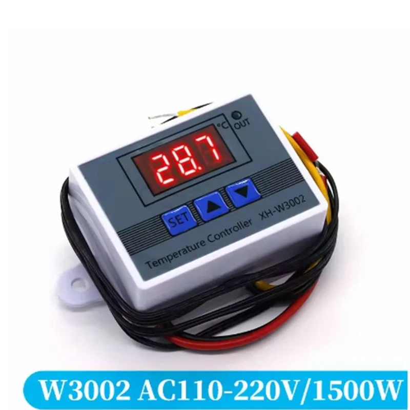 XH-W3002 Microcomputer Digital Thermostat, Temperature Control Switch, Temperature Controller Digital Display 0.1 Accuracy