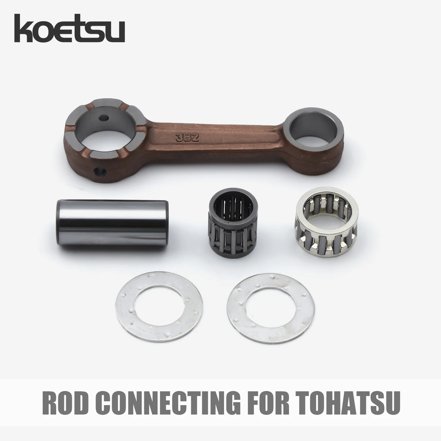 Шатун KOETSU в сборе — для подвесных гребных двигателей TOHATSU (3–40 л.с., 2-тактный)