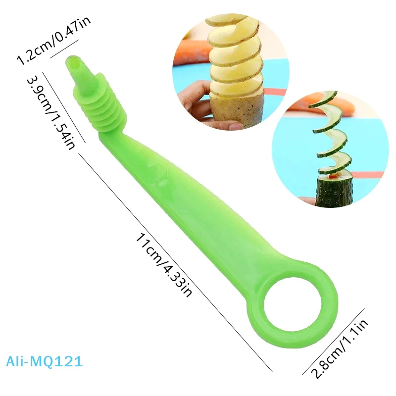 ランダムスパイラライザーチップメーカー トルネードスパイラルスクリューチップポテトカッター 手動ツイストポテトスライサー