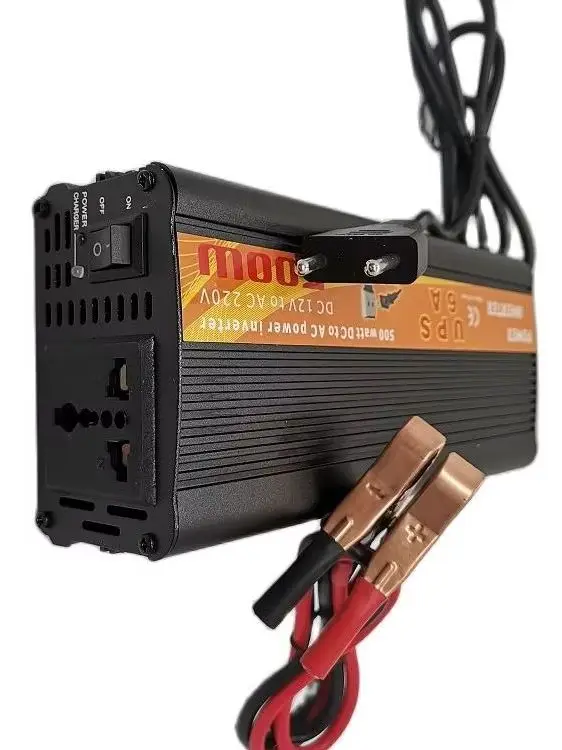 محول طاقة من UPS لشحن بطارية السيارة المنزلية ، محول موجة معدل مع شاحن ، تيار مستمر 12 فولت إلى AC V ، 50 هرتز ، W #1