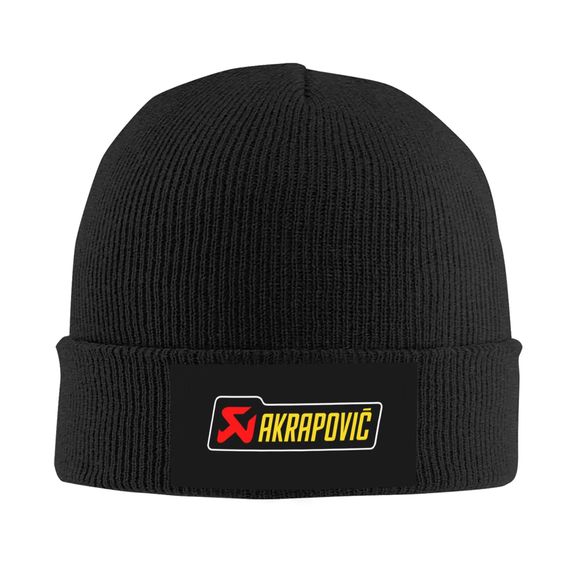 Custom AKS-Akrapovices Skullies Beanies Caps Unisex Winter Warm Knit Hat Adult Exhaust AKS Racing Bonnet Hats Outdoor Ski Cap