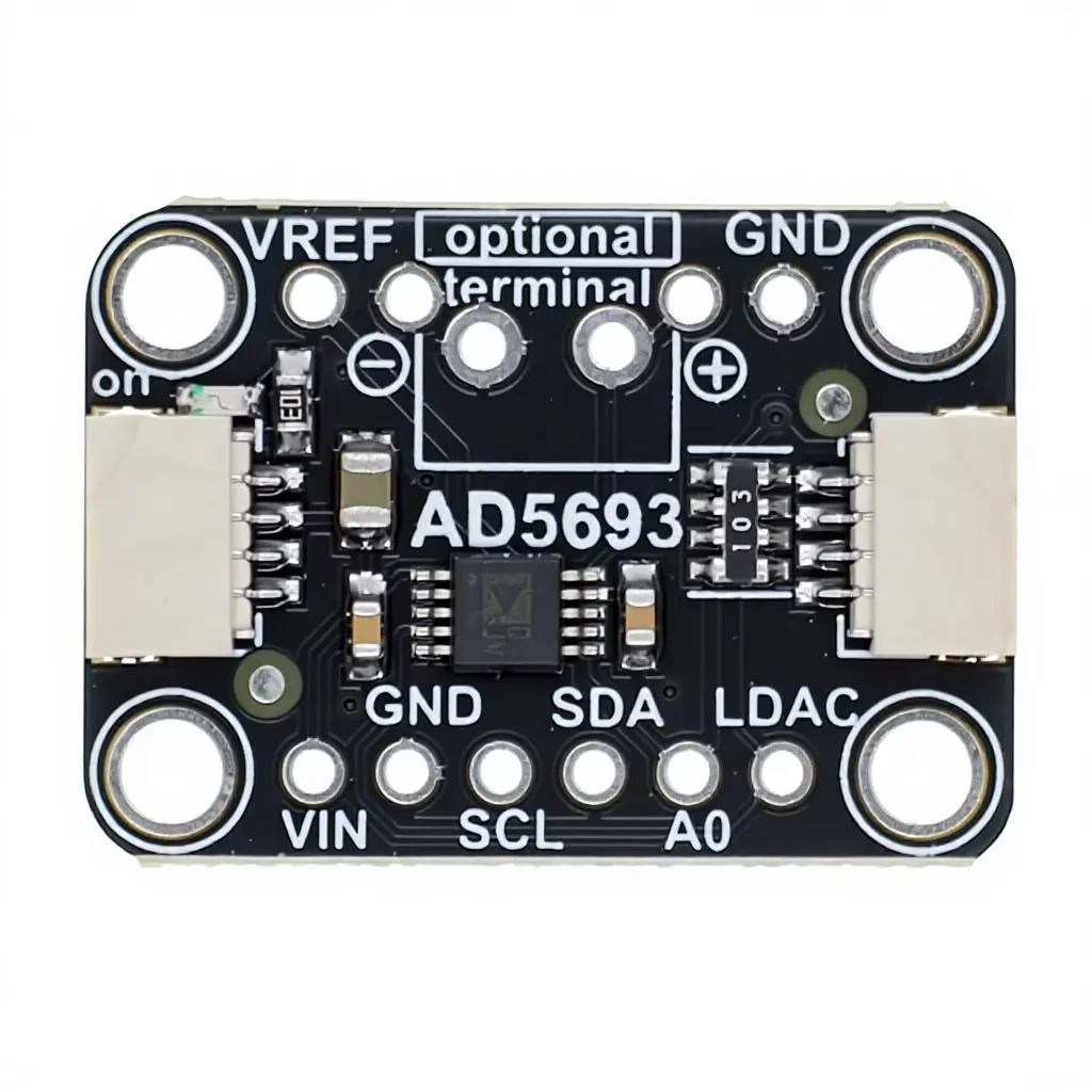 AD5693R I2C interface 16 bit DAC module compatible with STEMMA QT/Qwiic high-precision digital to analog conversion module