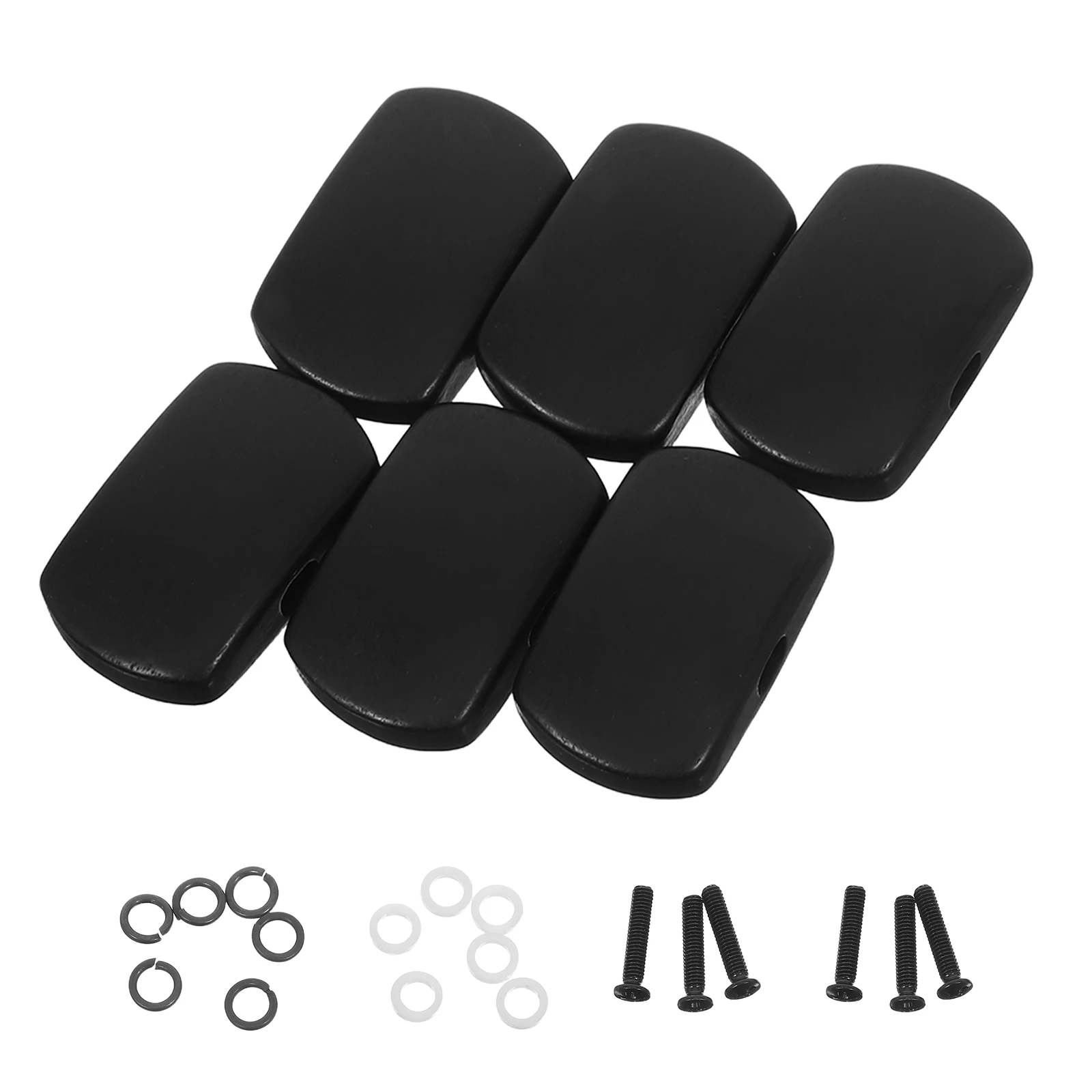 

6 Pcs Classical Guitar Accessories Acoustic Tuning Pegs Tuner Replacement Parts Tuners Black