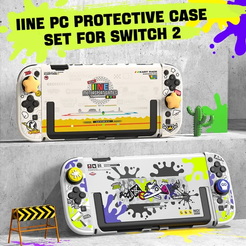 Juego de fundas protectoras para PC IINE para interruptor/impresión de alta definición/molde de precisión/compatible con base de interruptor/protección completa