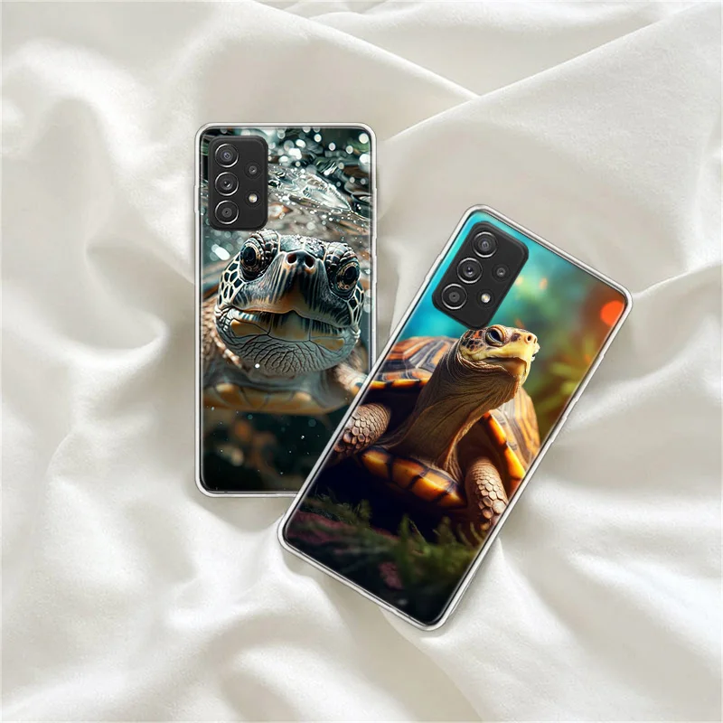 Marine Organisms, Sea Turtles, And Animals Phone Case For Galaxy S23 S20 FE S21 Plus Samsung S24 S22 Ultra TPU Pattern S10 S10E