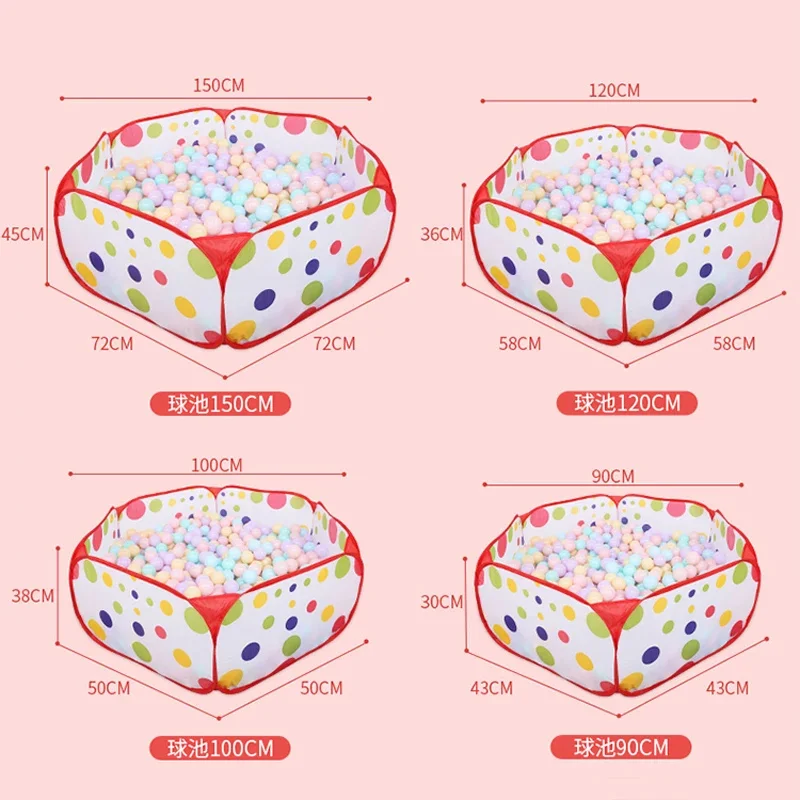 Montessori Baby Play namiot basen z piłeczkami zabawki sportowe przenośne składane zabawki Puzzle dla chłopców dziewczynek prezent urodzinowy dla
