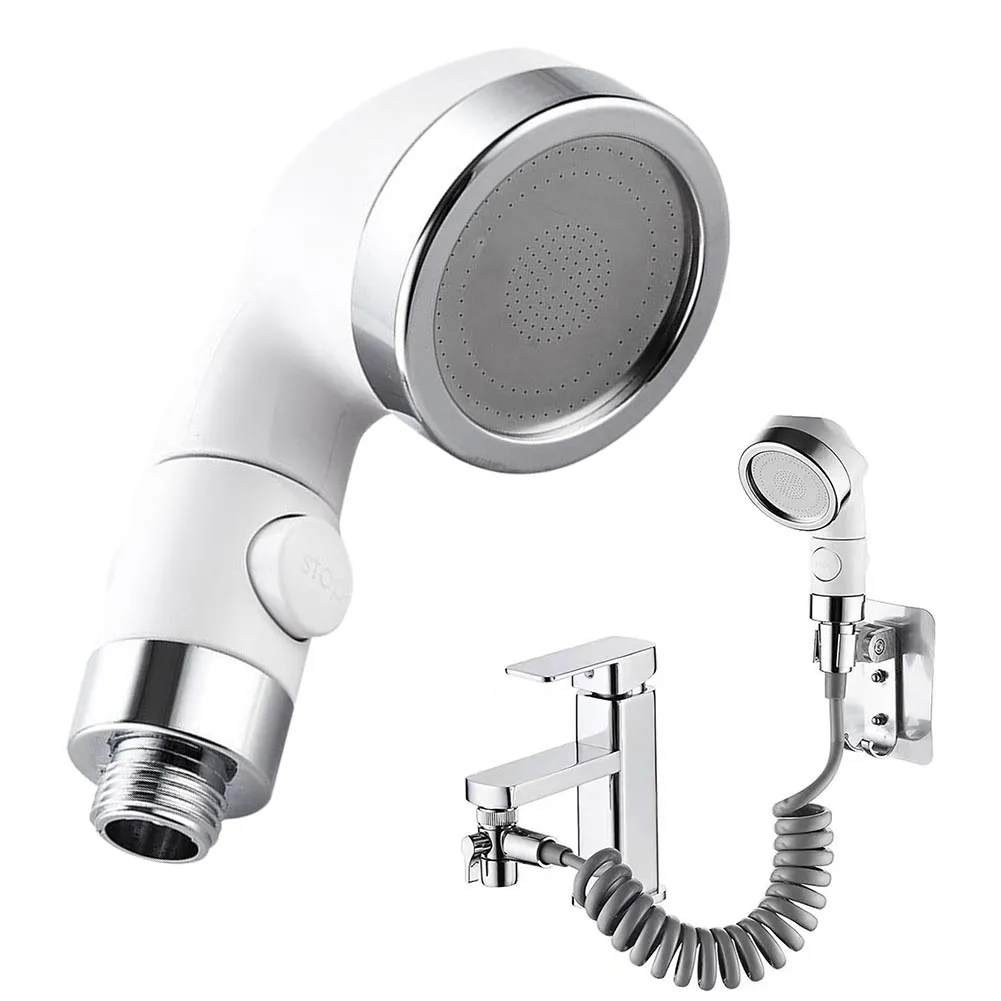 Faucet Extender External Shower Head Bathroom Faucet Adapter Shampoo Bed Faucet Shower Head Water Saving Bathroom Accessory