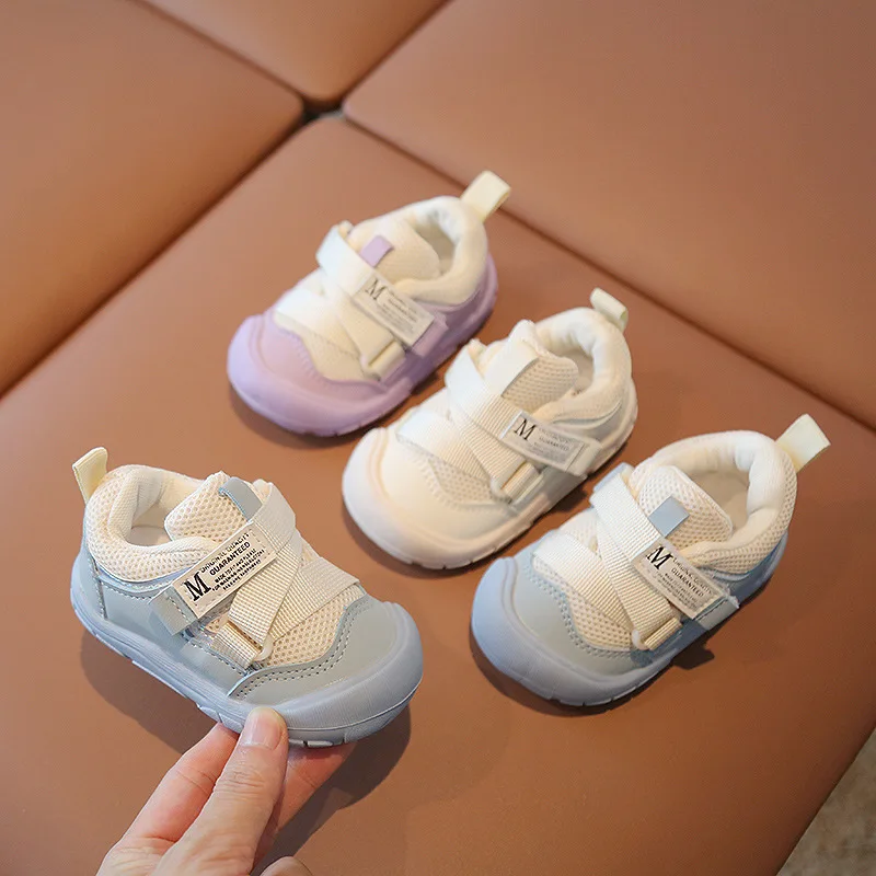 Autumn Color-blocking Toddler Anti-skid Casual Girls Single Shoes Soft Soled Baby Boys Shoes bebê кроссовки 아기신발 أحذية غير رسمية