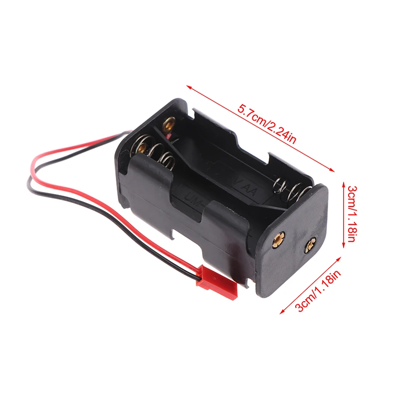 1/10 1/8 rc interruptor liga/desliga jst conector 6v caixa receptora rc caixa de bateria leve para rc fs jlb hsp carro aviões barco