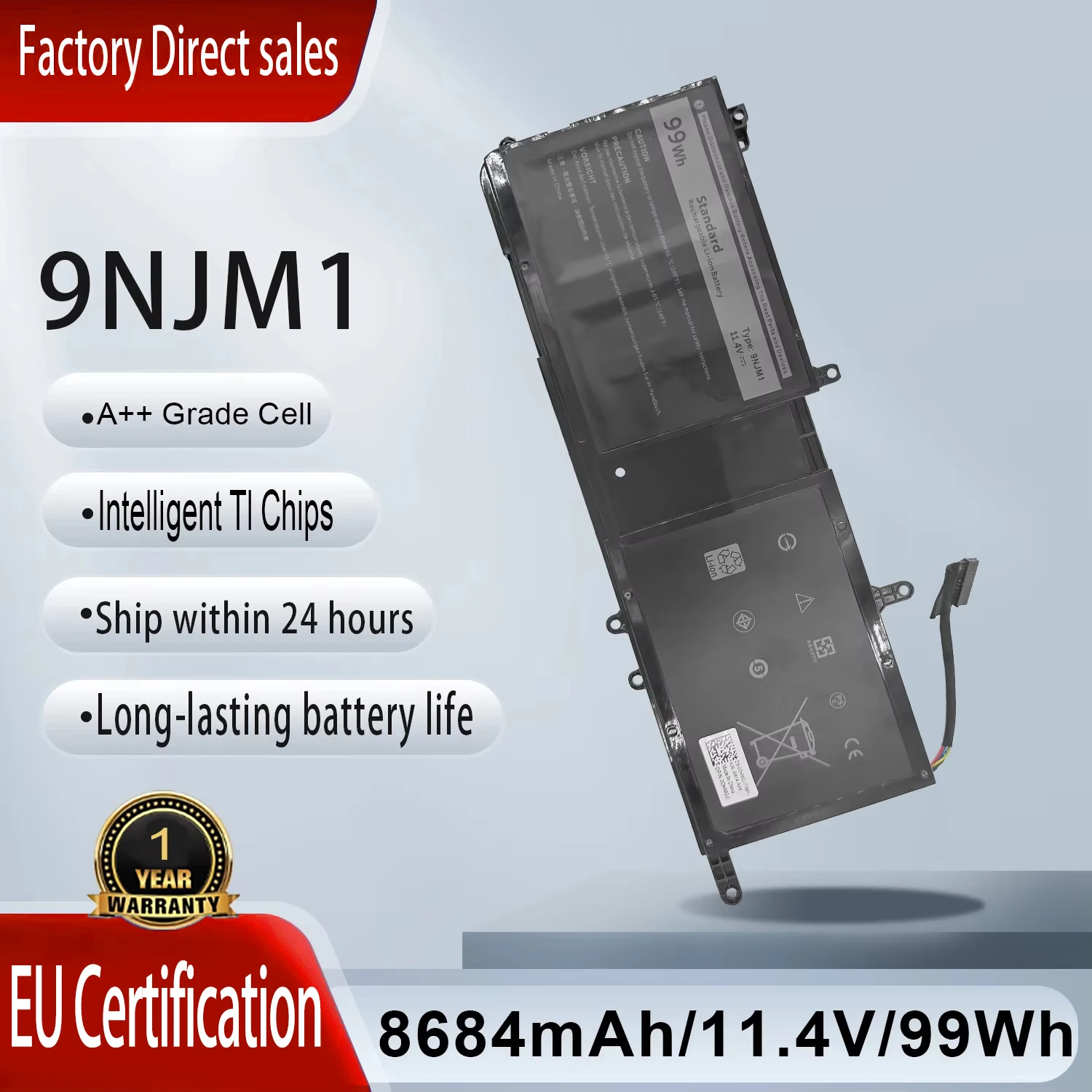 9NJM1 Laptop Batter…