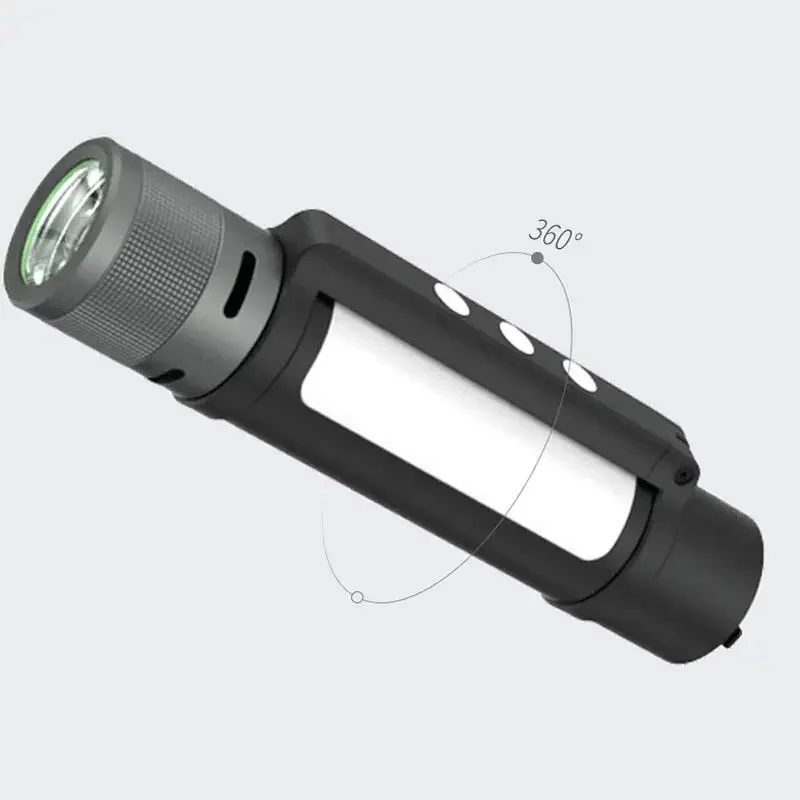 Nextool 6-in-1 1000lm Dual-light Zoomable Alarm Flashlight Usb-c Rechargeable Mobile Power Bank Camping Torch