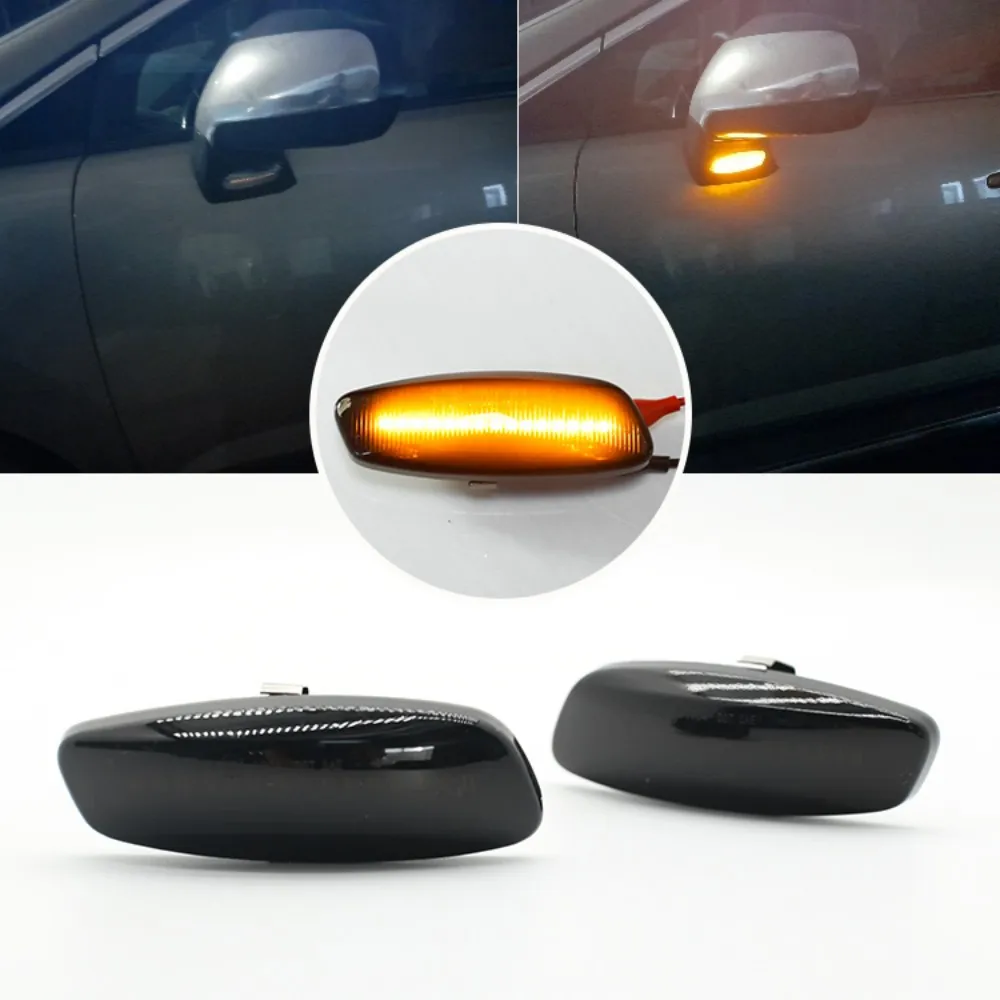 2 pièces pour Peugeot RCZ 2010-2019 pour Peugeot 3008 5008 2009-2016 LED clignotant dynamique feu de position latéral clignotant voiture ambre