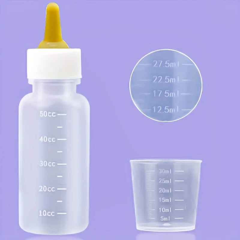 Pet Feeding Device Set Cat Dog Care Bottle Syringe Suit Newborn Kitten Feed Device with Feeding Bottle Puppy Medication Device