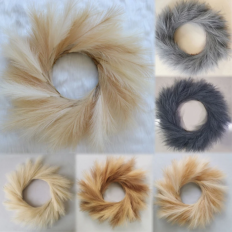 

Новый искусственный венок с язычком, декоративное креативное свадебное украшение для вечеринки, пампасная трава, предметы интерьера