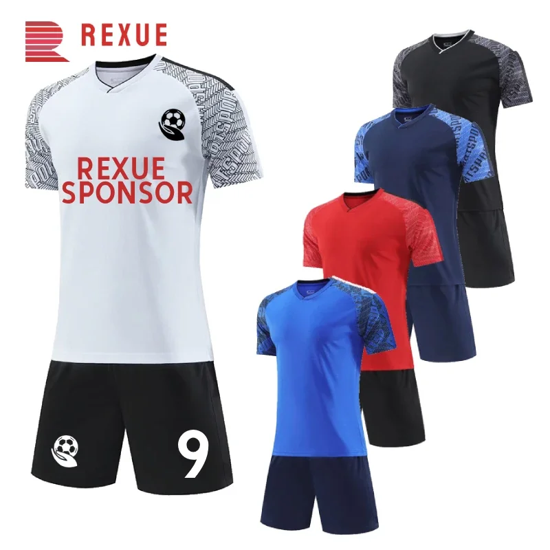 

Custom Soccer Jersey Men Kids Personalized Football Uniform 23-24 Women Sportwear DIY Team Name Number Logo Breathable Tracksuit