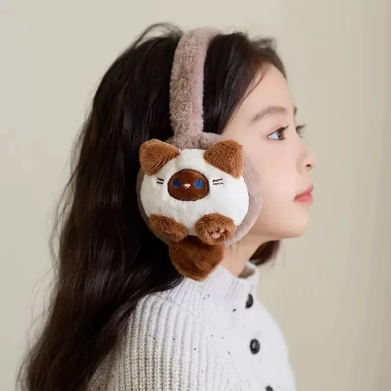 Winter Cartoon Soft Rabbit Winter Warm Earmuffs Girl Plush Thick Ear Cover Ear Protection Antifreeze Warmth Ear Muffs for Women