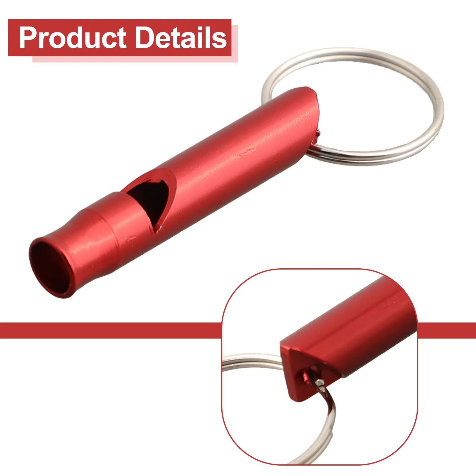 

Hiking Keychain Whistle Outdoor 1pc Training 45*8mm Aluminum Alloy Feeding Helper Mini For Birds For Training Pets