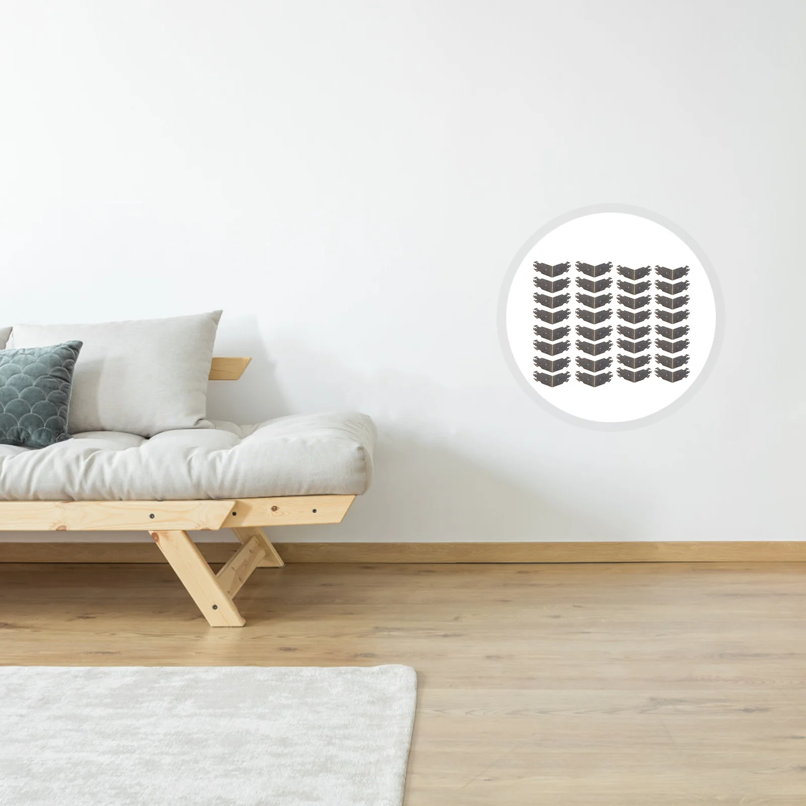 

24Pcs Box Corner Protectors Copper Retro Iron Style Furniture Corner Guards Decorative Wood Case Jewelry Safety Bumpers Vintage