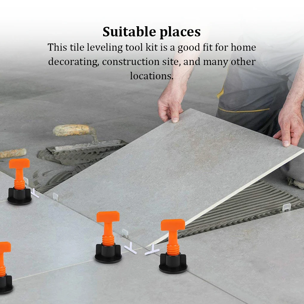 326 Pieces/Set Home Decorating Tile Leveling Tools Tiles Locator Alignment Spacers Laying Wedges 1mm/2mm/3mm Reusable