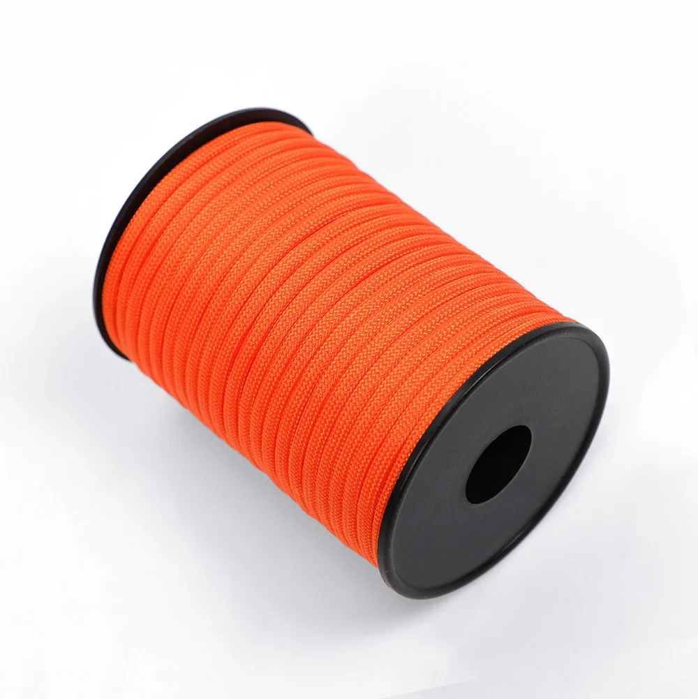 Durchmesser 4mm, Länge 30m, aufrollbares neunadriges Paracord-Seil in verschiedenen Farben, geeignet zur Zeltverstärkung, Windseilbefestigung. – Detail 7