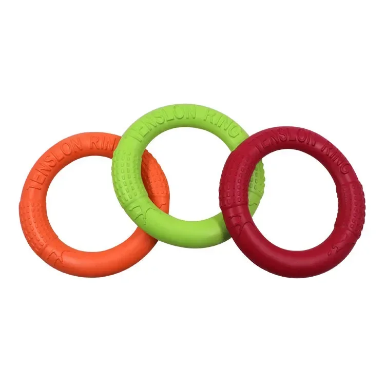 Pet Flying Discs  Dog Training Ring Puller Resistant Bite Floating Dog  toys Interactive Game Playing Products Supply