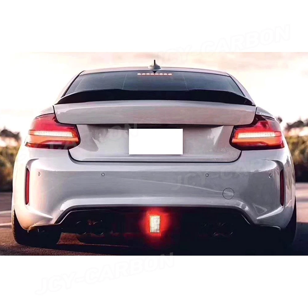 

JCYECF Carbon Fiber FRP Rear Lip Spoiler Duck Wings For BMW 2 Series F22 F87 M2 220i 228i M235i 2014-2019 Rear Boot Trunk