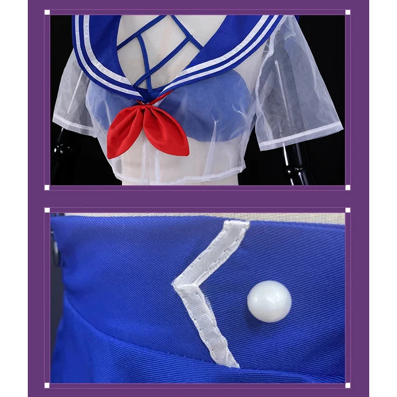 【Wetrose】In Stock Shylily Lily Cosplay Costume Kitty Killer Whale Sexy Jk School Sailor Suit Uniform Full Set Wig Halloween Xmas