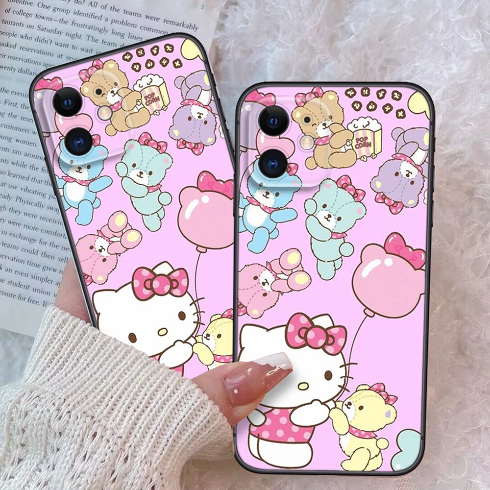 Z132 Hello Kittyfor Soft Case for Xiaomi 10T 11 11i 11T 12 12x 8 Lite 9 9T A1 A2 A3 Poco F2 F3 M2 M3 X2 X3 X4 pro M4 C40 M5