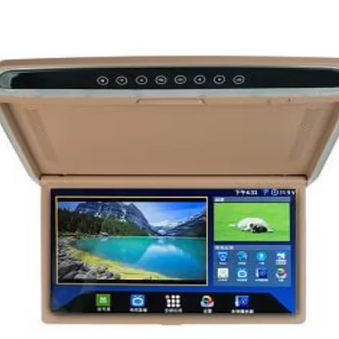 

Заводской хит продаж, складной Android-монитор на крыше, супертонкий потолочный автомобильный монитор, автомобильный ТВ, светодиодный экран
