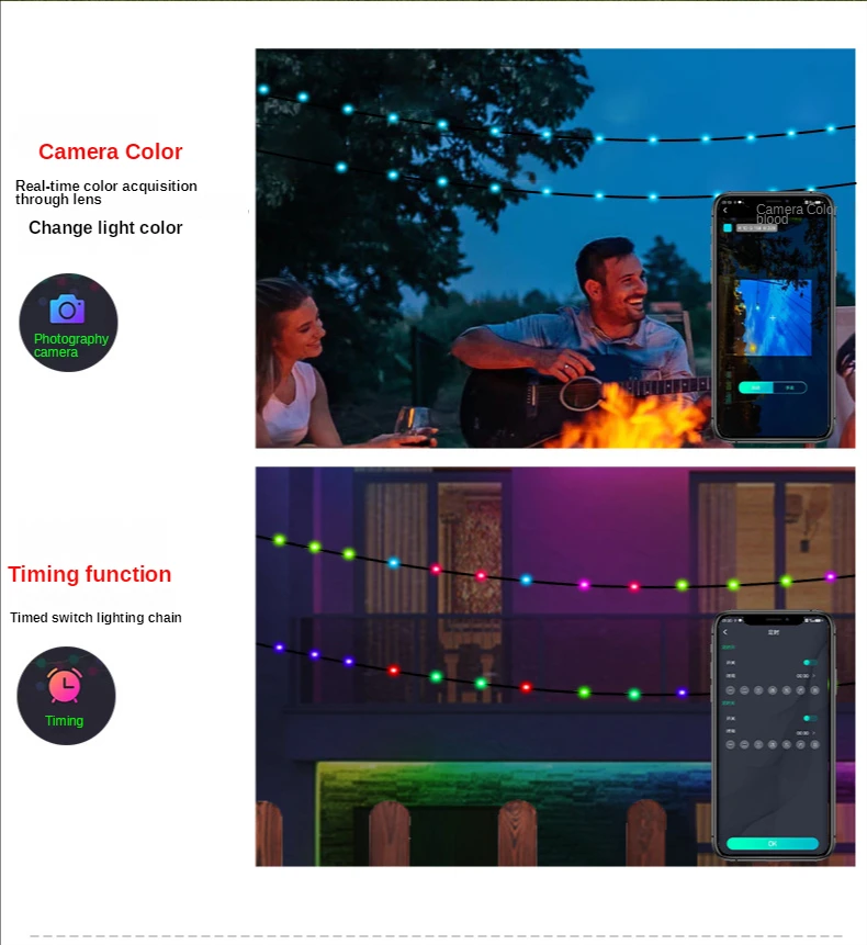 10M/20M Ideal Led Light APP Intelligent USB Magic Leather Wire Light Garland Led Light String Indoor or Outdoor Tree Light Decor