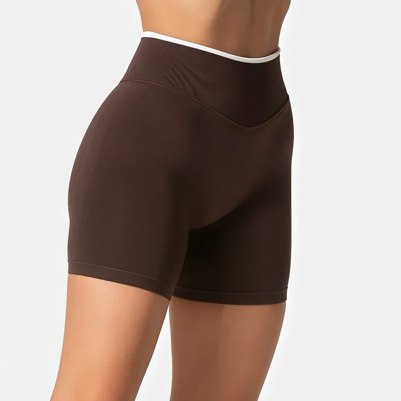 HISTELLO Ignite Sculpt Scrunch Shorts für Damen, Nahtlose Niedriggeschnittene Scrunch-Shorts mit Po-Lifting-Effekt, Sexy Gym Yoga Fitness Workout Biker-Shorts – Detail 4