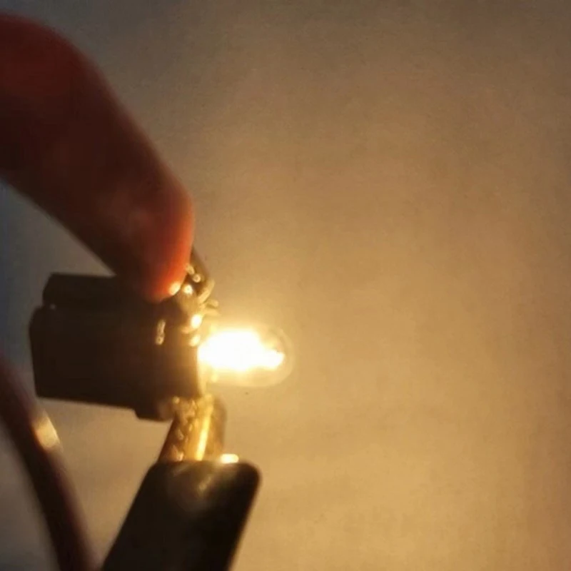 

10 шт. 5/светодиод BuLb B85D светодиодные лампы для салона автомобиля приборная панель WarminG индикатор WedGe авто приборная панель лампа теплый YeLLow 12 В
