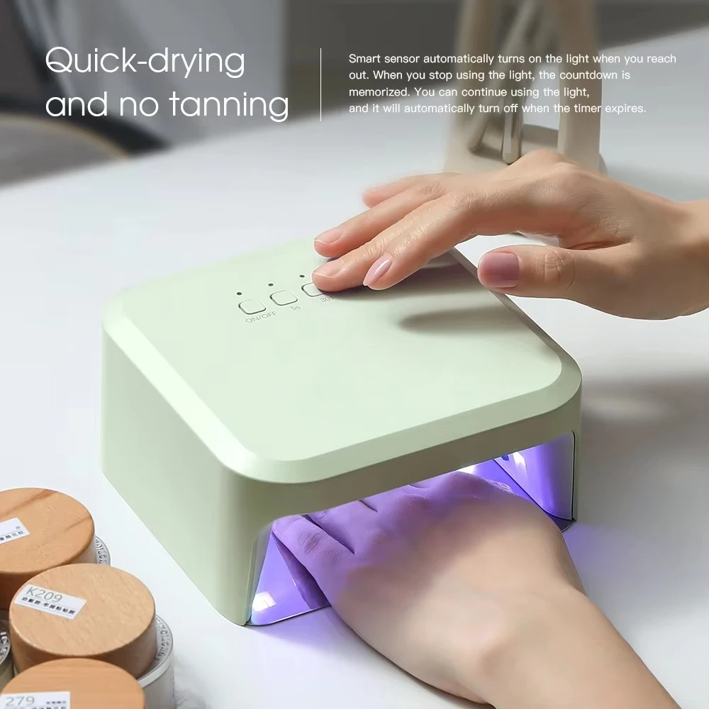 New Mini Plug-in USB Nail Lamp UV LED Square Light Fast-Drying Nail Gel Curing Tool