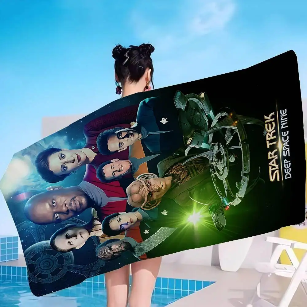 Sci Fi Series S-Star T-Trek Movie Beach Bath Towels for Girl Microfiber Quick Dry Custom Sand Free Beach Yoga Spa Gym Pool
