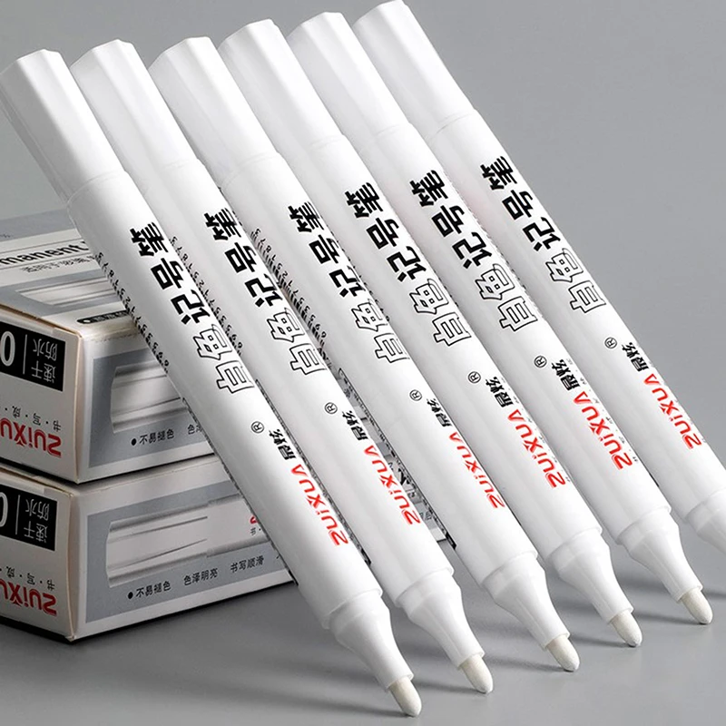 The Most Dazzling White Marker Pen, Quick-drying, Oily, Non-fading, Bold, Waterproof, Non-fading, Large-capacity Marker Pen