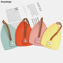 Funda de cuero para llaves extraíble Unisex, Cartera de cuero PU, soporte para llaves de coche, novedad